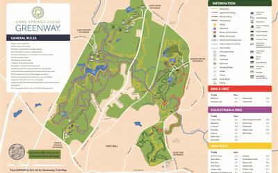 Anne Springs Close Greenway Map
