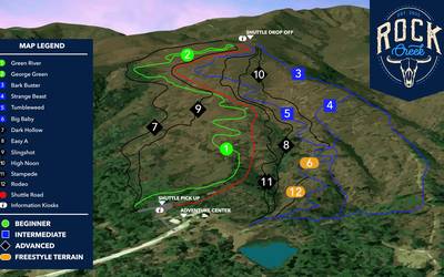 Ride Rock Creek Bike Park Map