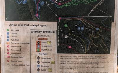 Airline Bike Park Map